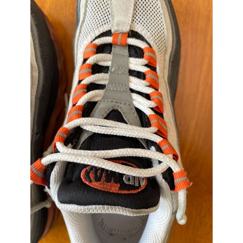 Nike Air Max Men's Sneakers Sz 6.5 Gray & Orange Vintage Vibes 2010 - Picture 15 of 16